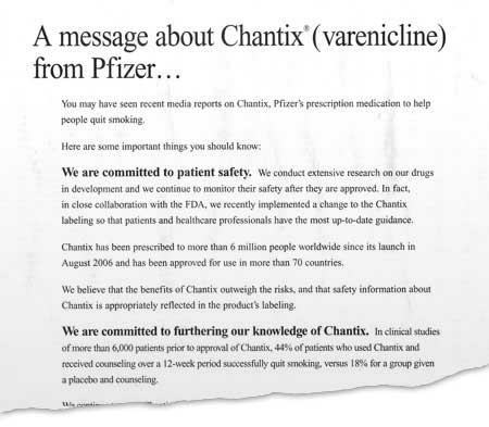 Chantix print ad