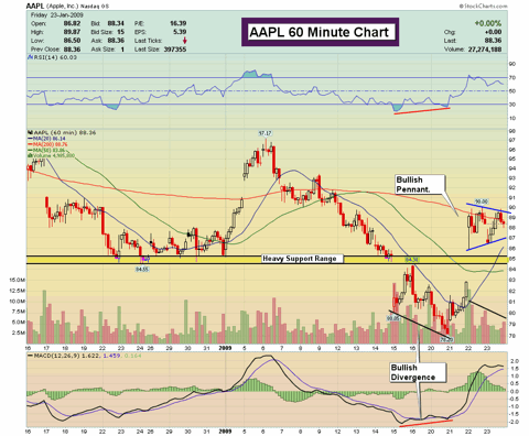 AAPL 60 Minute Chart