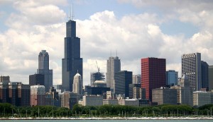 Chicago Skyline From Lake Michigan