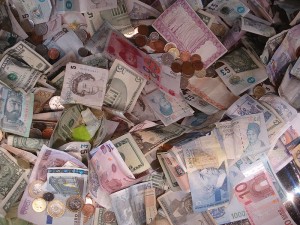 Banknotes At the British Museum In London