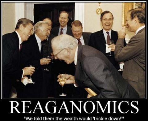 reaganomics trickle down