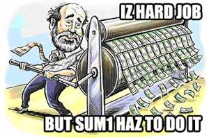 The U.S. Fed Printing Money