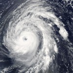 Hurricane Bill gaining strength in the Atlantic Ocean