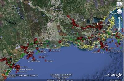 Idle ships - Gulf of Mexico