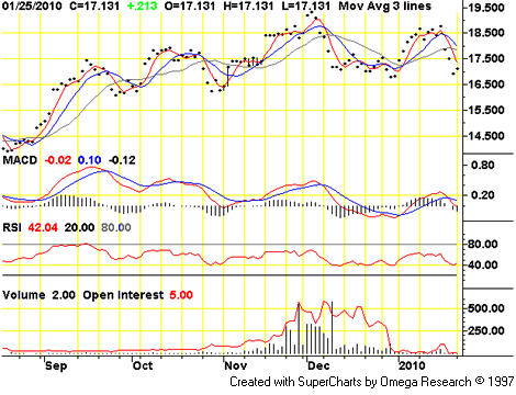 COMEX/CME Silver (Jan. ’10)