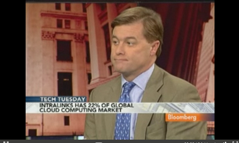 Intralinks CEO, Bloomberg Interview Screenshot, Courtesy: Bloomberg