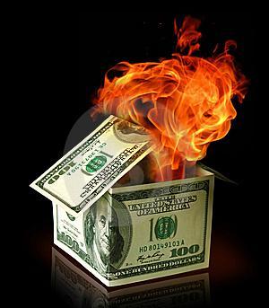 foreclosure image house burning
