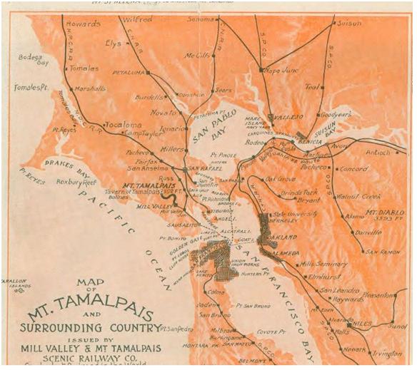 Historic railroad map