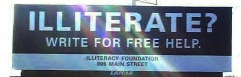 illiterate