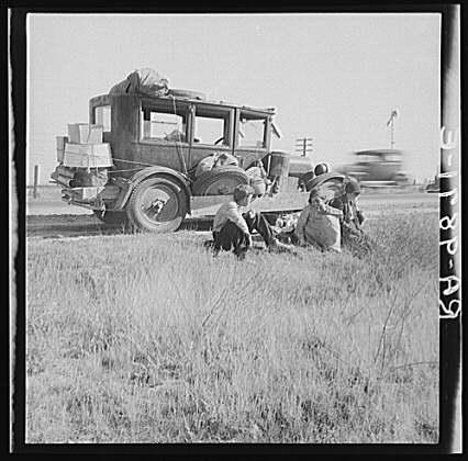 Depression family from Library of Congress archival photo