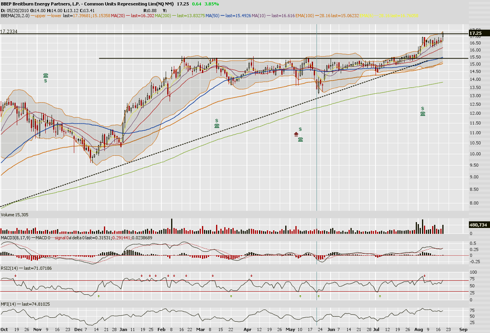 BreitBurn Energy Chart