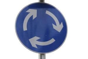 Roundabout sign