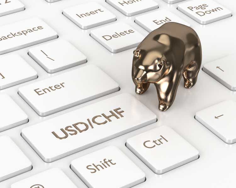 Fresh Case For Shorting The Swiss Franc (NYSEARCA:FXF) - Seeking Alpha 7 3d render of computer keyboard with franc and dollar button