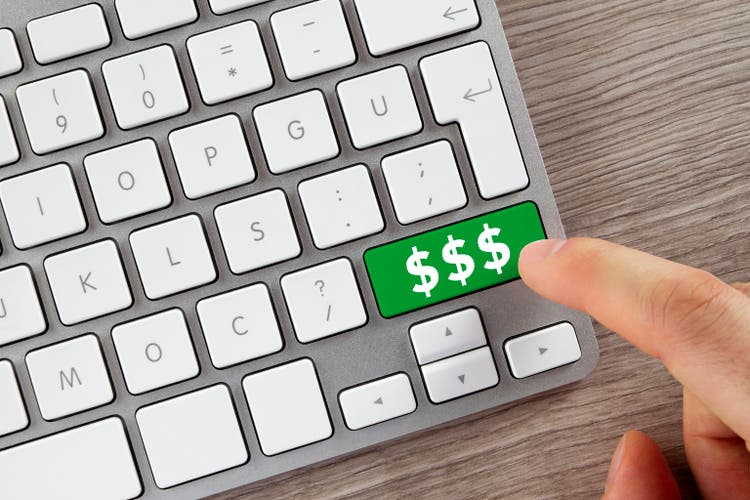 US Dollar Sign on Computer Keyboard