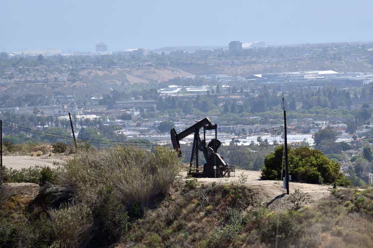 An oil field in Los Angeles