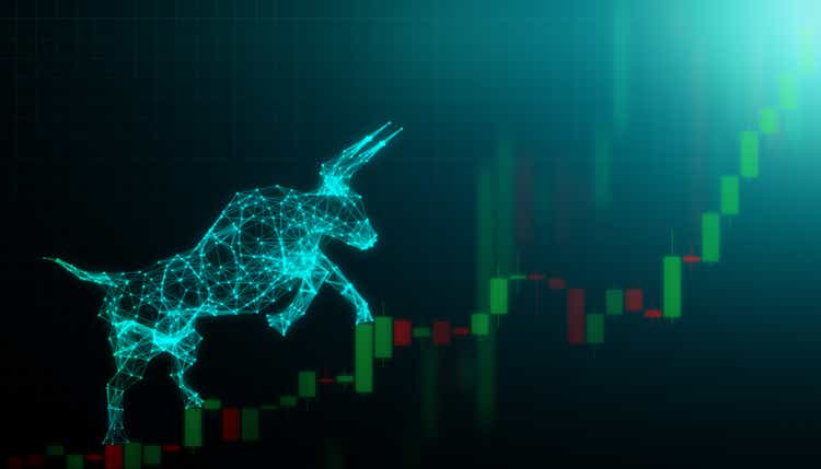 Bull market, Financial and business concept
