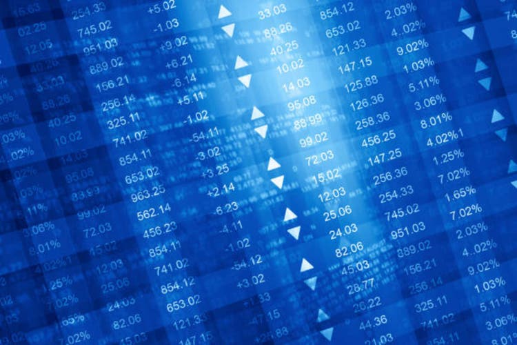 Stock market chart