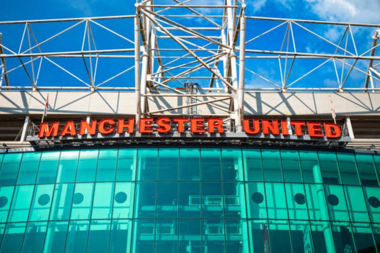 Old Trafford Stadium, home stadium of Manchester United, United Kingdom