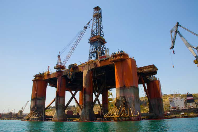 Oil Rig Drilling Platform