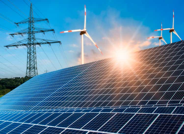 Photovoltaic system, wind turbine and power pole