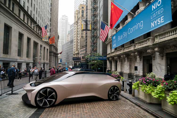 Chinese Electric Car Maker NIO Inc. Opens Trading On NYSE On Day Of Company"s IPO