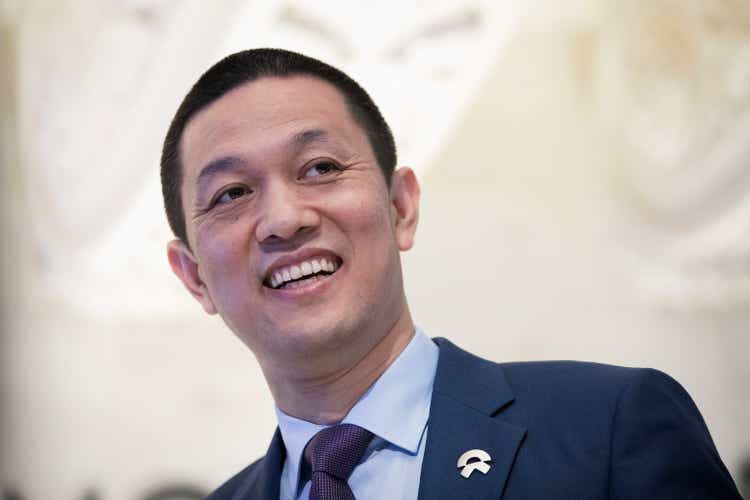 Chinese Electric Car Maker NIO Inc. Opens Trading On NYSE On Day Of Company"s IPO