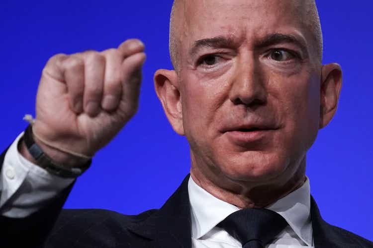 Amazon CEO And Blue Origin Founder Jeff Bezos Speaks At Air Force Association Air, Space And Cyber Conference