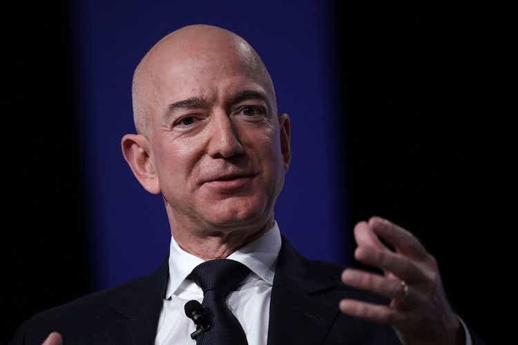 Amazon CEO And Blue Origin Founder Jeff Bezos Speaks At Air Force Association Air, Space And Cyber Conference