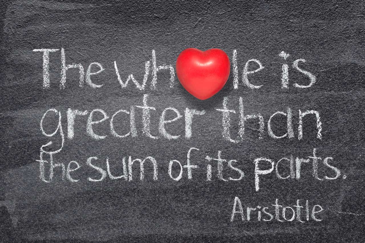 Being whole and loved. When the whole is Greater than the sum of its Parts...