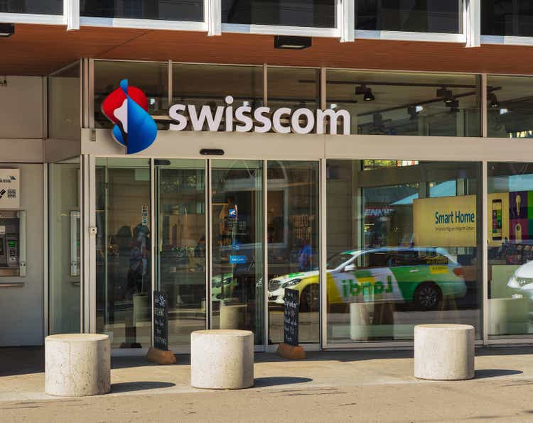 Swisscom store in the town of Winterthur