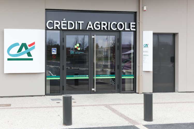Credit Agricole agency in France