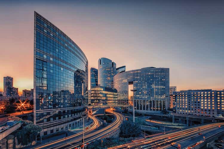 Modern building in Paris