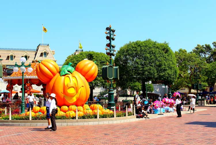 Disneyland on Halloween in Hong Kong