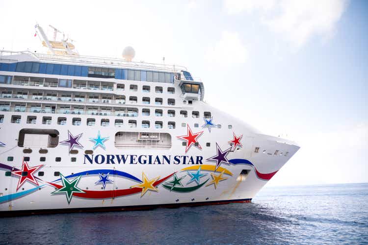 Norwegian Star is a cruise ship owned and operated by Norwegian Cruise Line shipyard in Santorini, Greece