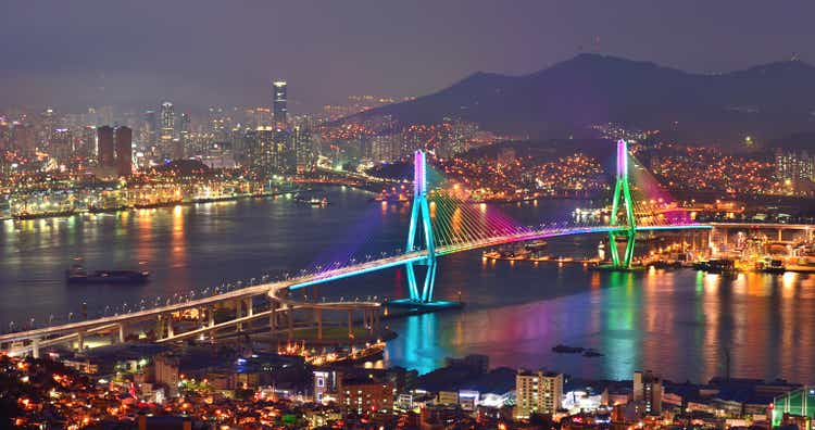 Night view of Busan North bridge Grand Bridge VD713