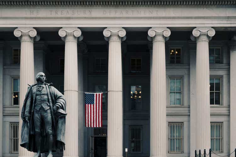 entrance to the United States Treasury Building