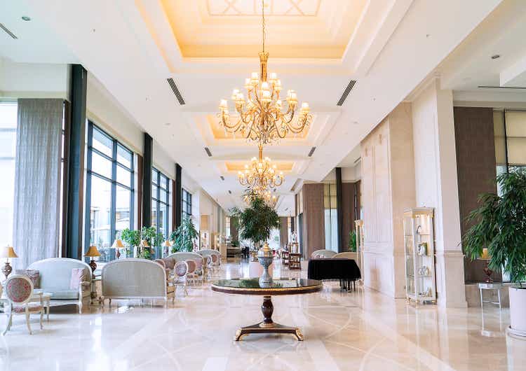 Luxury five stars hotel"s lobby