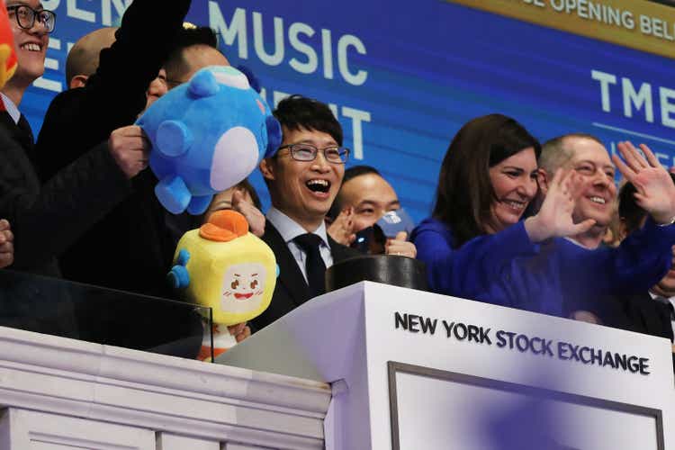 Chinese Music Entertainment Company Tencent Music Entertainment Group Debuts On New York Stock Exchange