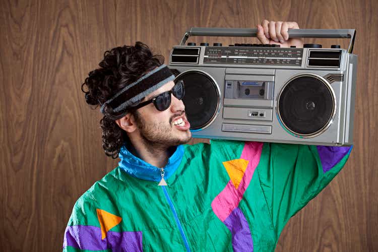 Fashion of the 1980"s & 90"s With Boombox