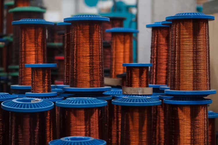 Coils with copper wire
