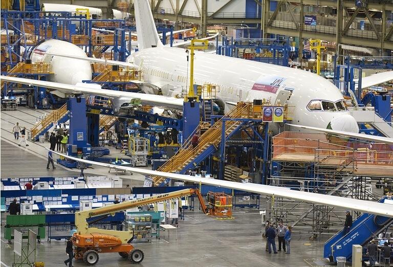 Boeing"s Everett Plant Continues Assembly Of 777 And 787 Widebody Jets