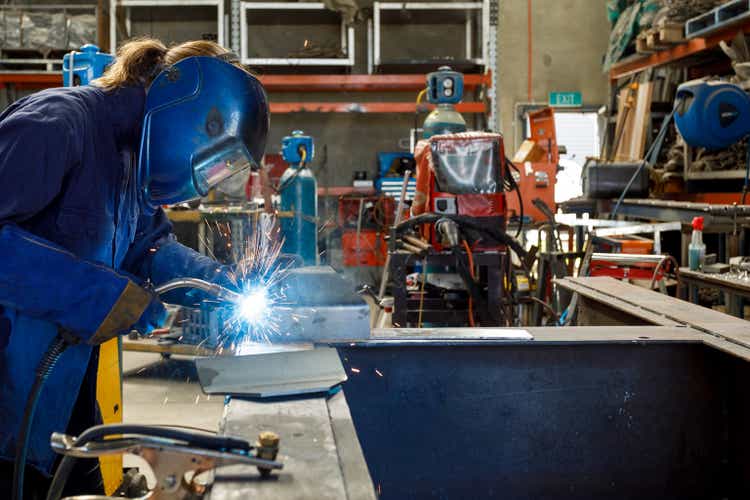 Female Welder