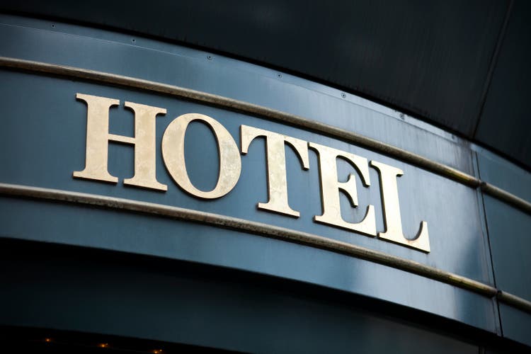 Hotel sign