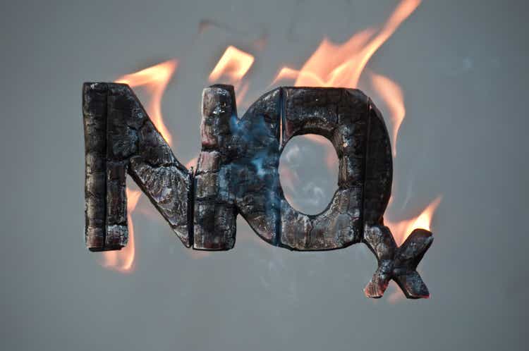 Burning and smouldering NOx symbol.
