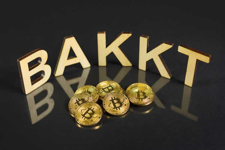 Bakkt with Bitcoin coins