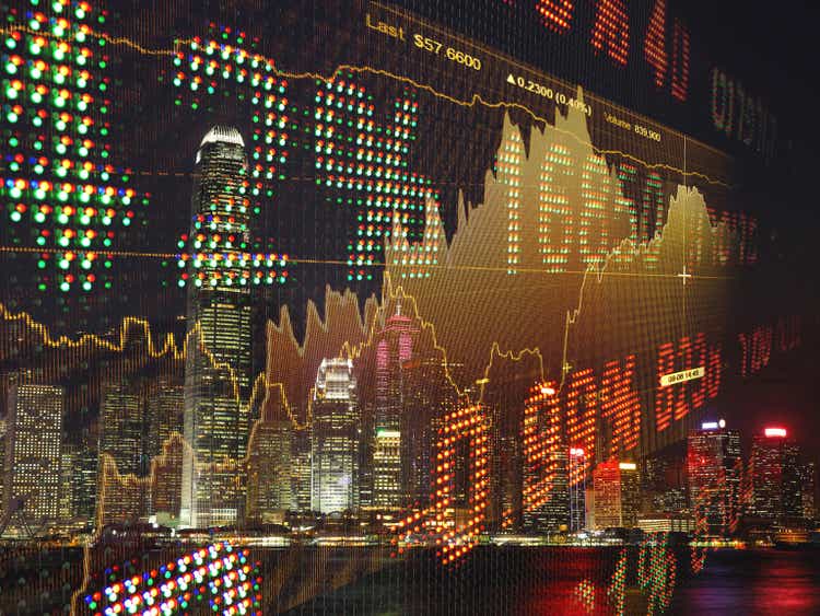 Stock market data growth chart graph investment finance analysis fintech financial district