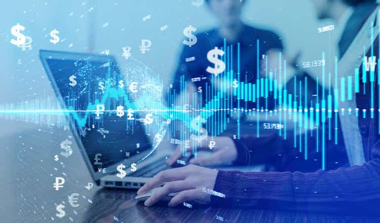 Concept of financial technology.