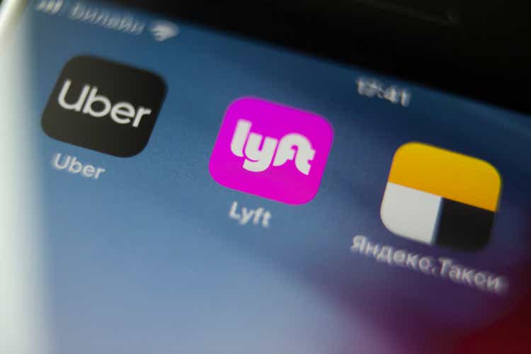 Uber, Lyft and Yandex.Taxi