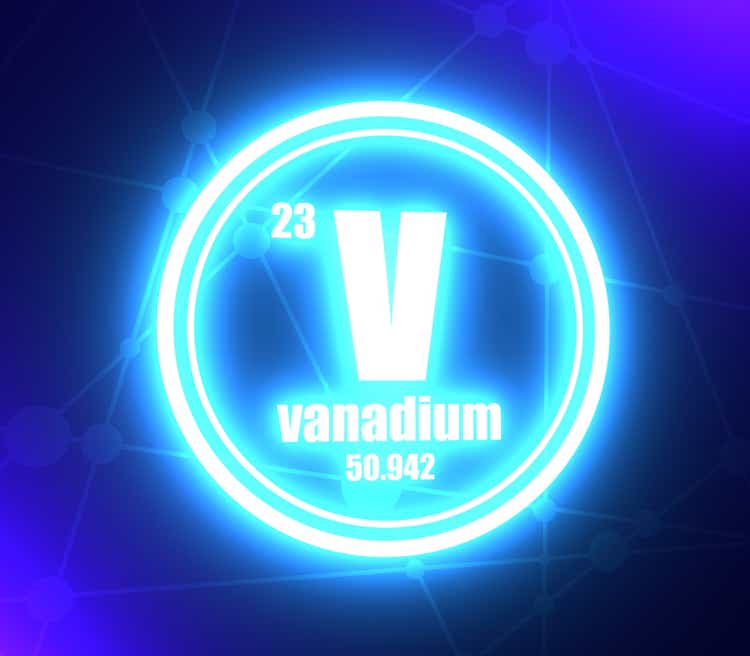 Vanadium chemical element.