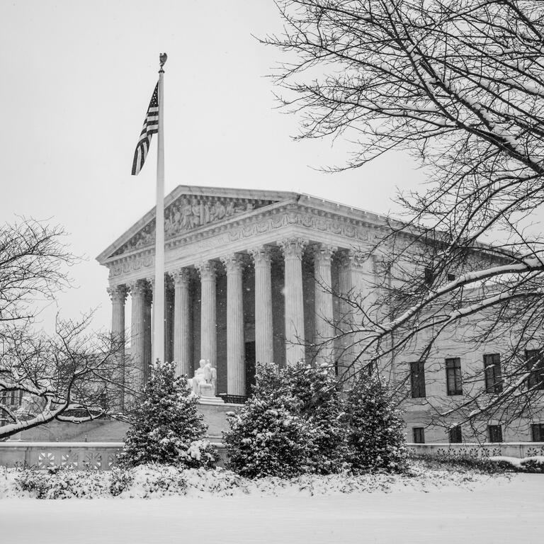 Supreme Court in a Snowstorm